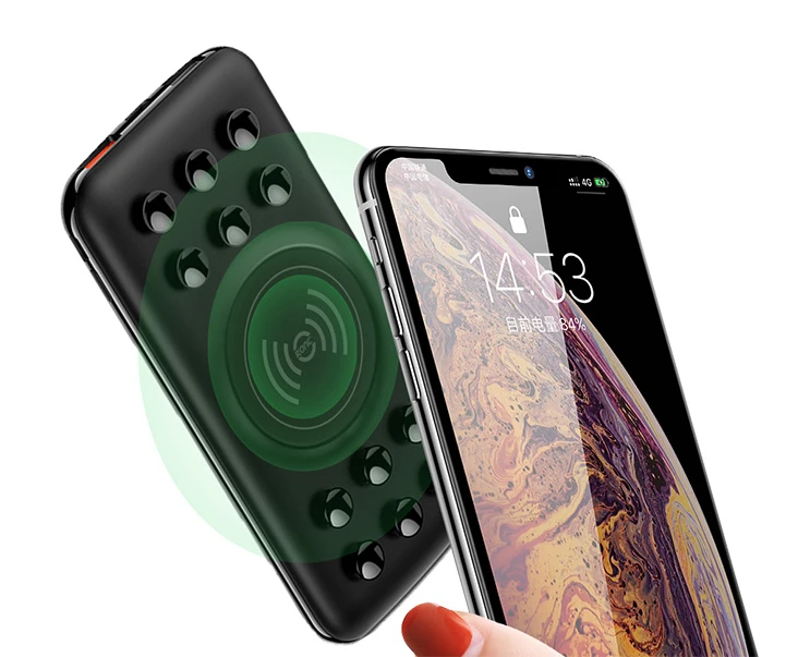 Fast Charging Best PVC Board Qi Shared Magnetic Custom Logo Laptop Portable Disposal Mini Mobile Charger Wireless Power Bank - ANKUX.COM