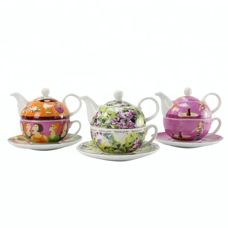 Tea Pot and Cup for One Person Single Pot Tea for One Tea Pot with Cup and Saucer for Wedding Gift details
