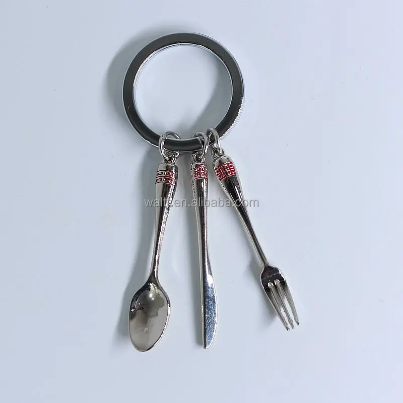 Mini Knife Fork Spoon Keychain Little Cutlery Keychain| Alibaba.com