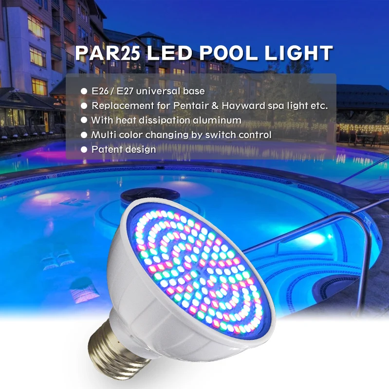 High Quality 6w Ac Dc 12v 24v Par25 Led Light Rgb Color Changing E27