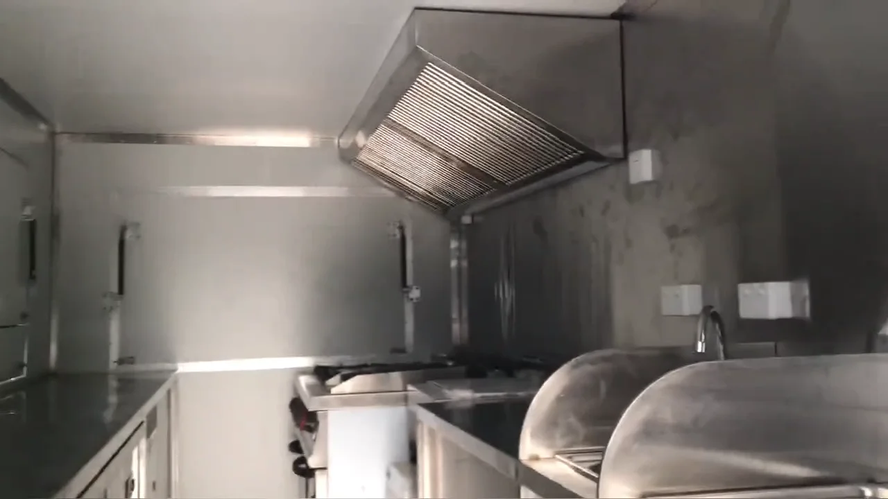 Oem Airstream Food Trailer Stainless Steel Hot Dog Catering Cart Mobile