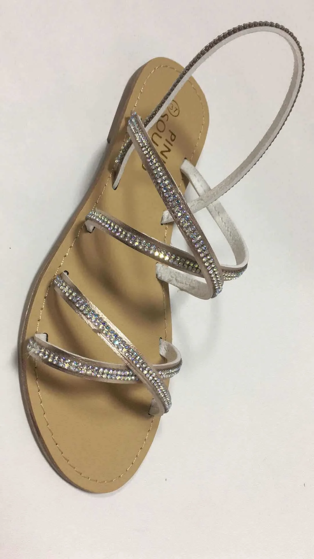 Summer Formal Flat Diamonds Sandals For Women And Ladies Sandalias Mujer - Buy Ladies Formal 