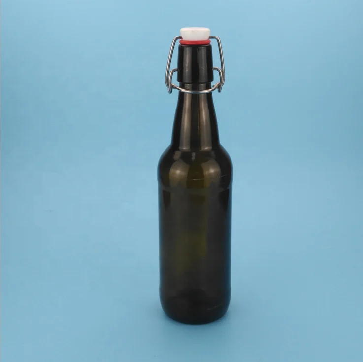 330ml 500ml Glass Bottle Variable Sizes Beer Bottle Black Color With