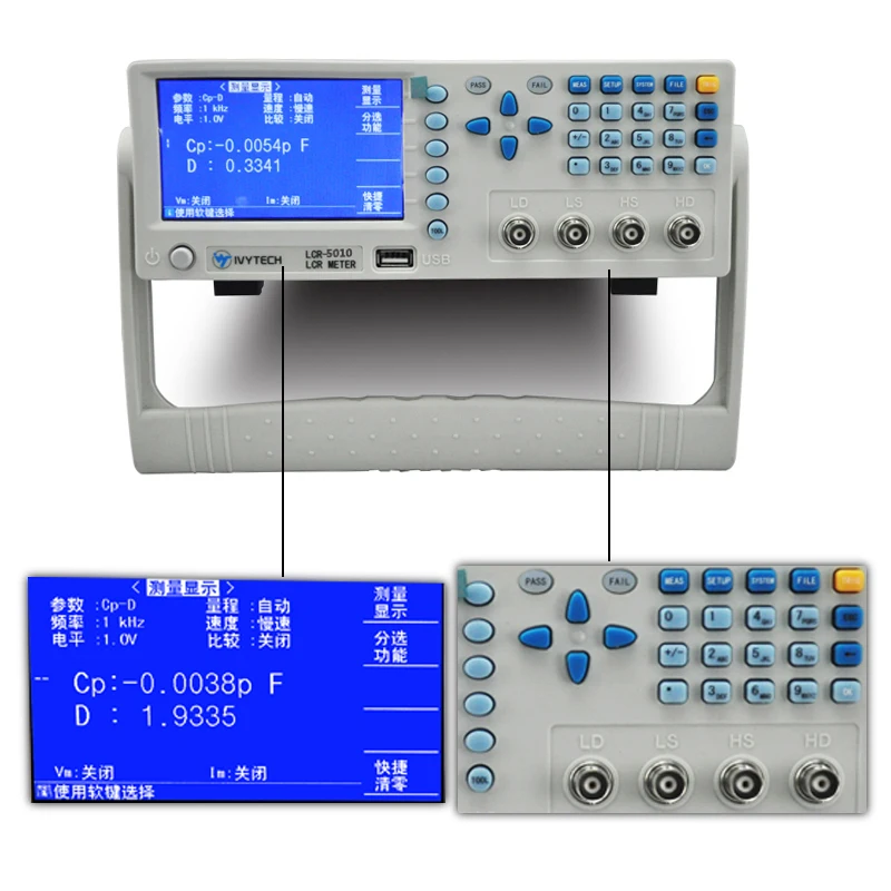 Lcr5030 Lcd Display Hohe Präzision 5bit Test Auflösung Impedanz Tester