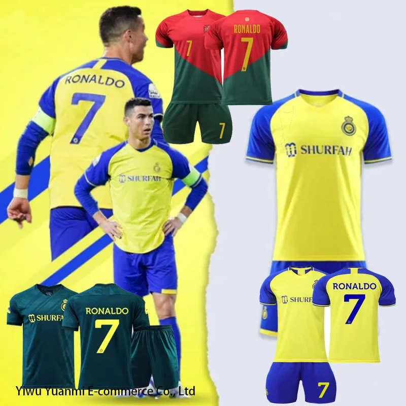 Top Quality 202324 Saudi Arab Club Team Soccer Uniform Al Nassr Home