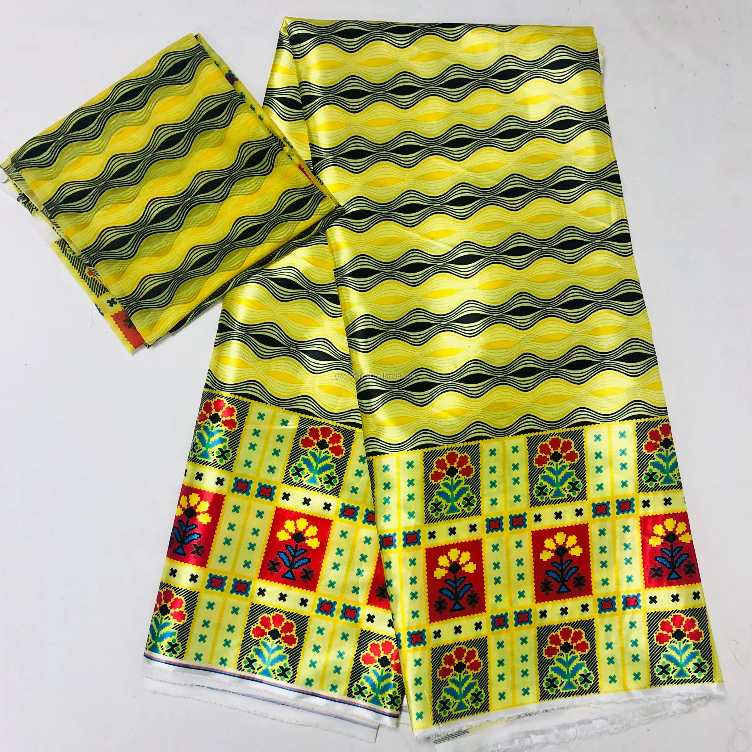 2020 Congo Ankara Real Silk Wax Printed Smooth Satin Silk Fabric For ...
