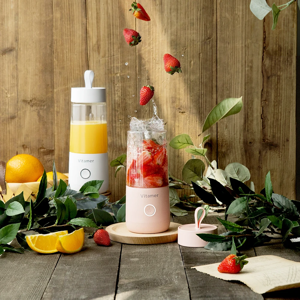 The Most Powerful Portable Blender 4 Blades 2x2000mah Rechargeable