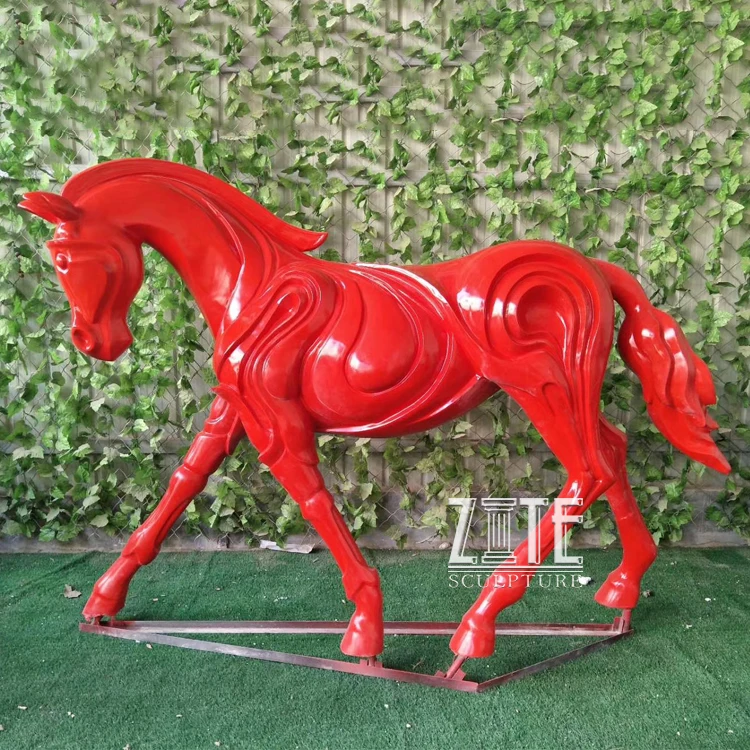 High Quality Animal Sculpture Life Size Resin Horse Statue For Sale