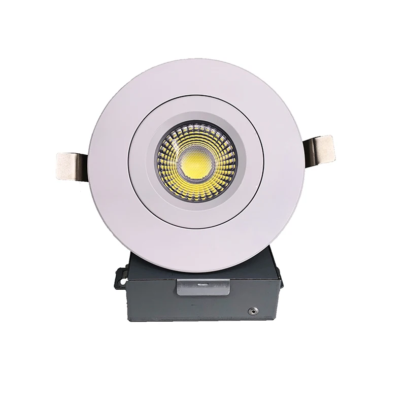 FREE SHIPPING ETL 4'' led Gimbal Downlights Directional Adjustable 11W Dimmable LED Retrofit Recessed Lighting Fixture