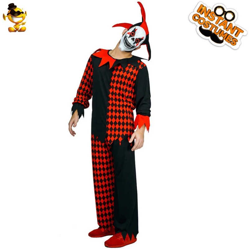 evil clown costume for men