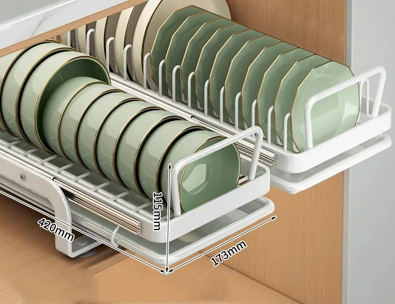 Bowl And Dish Storage Rack Pullout Bowl Rack Pullout Basket