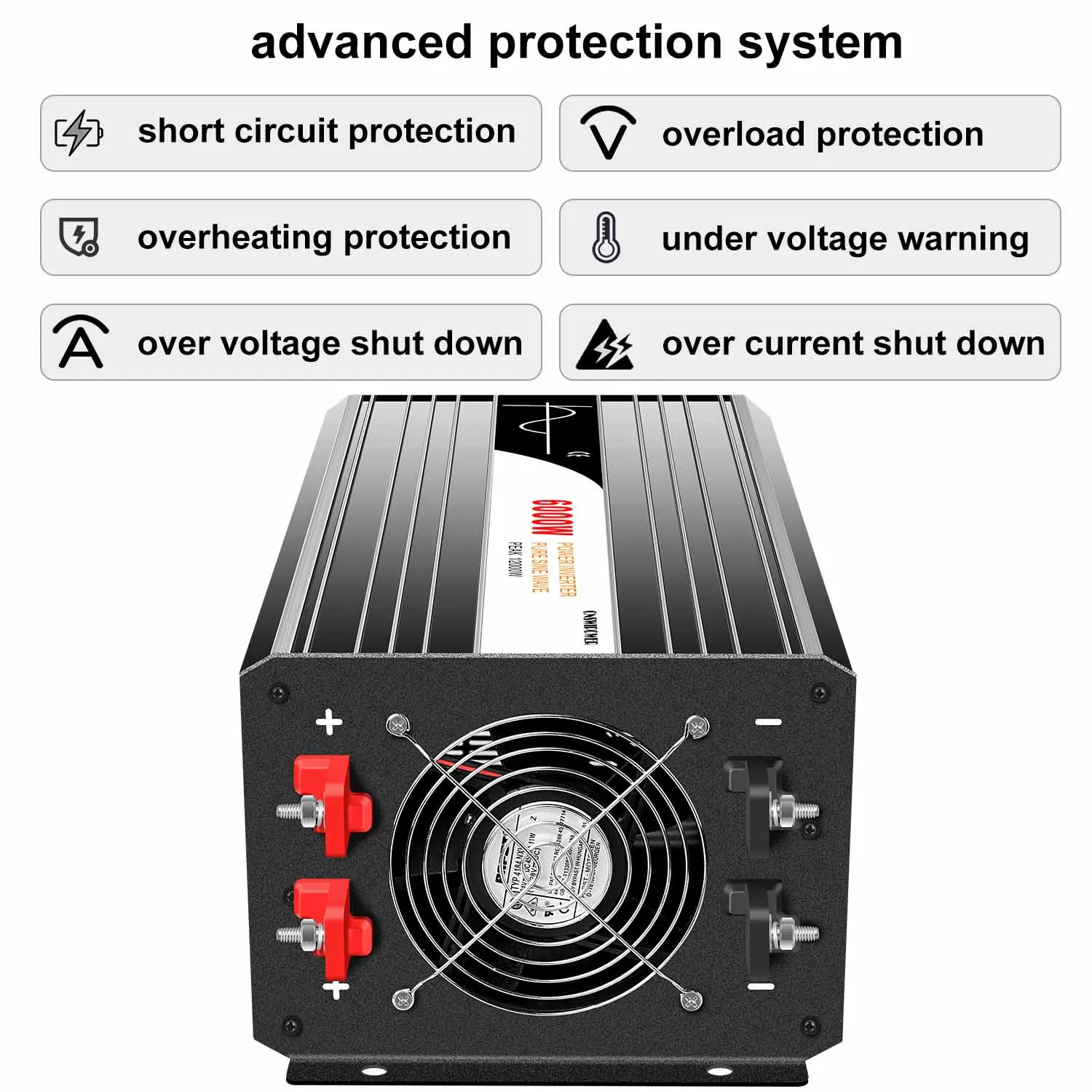 6000w 6000watt 6.0kw Dc 12v 24v 48v To Ac 240v With The Australia ...