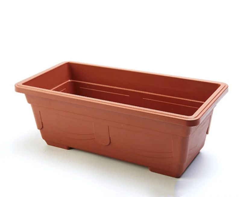 Wholesale Plant Rectangular Plastic Flower Pot Decorative Plant Pot