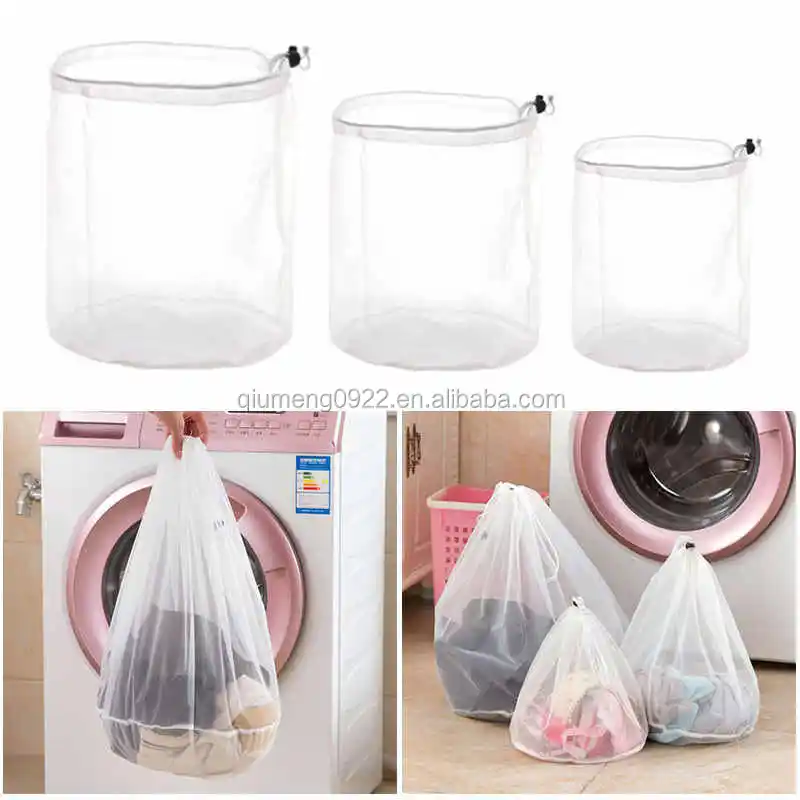 1PCS Large Capacity Mesh Laundry Wash Bag Clothing Washing Care