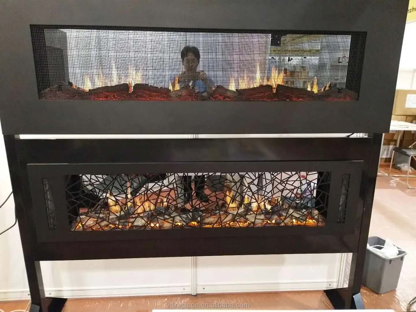 64 wall mounted fireplace