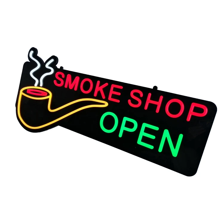 Business Decoration Wall Hanging Shop Front Logo Open Signage Board Custom Acrylic 3d Led Letter Neon Light Electronic Sign