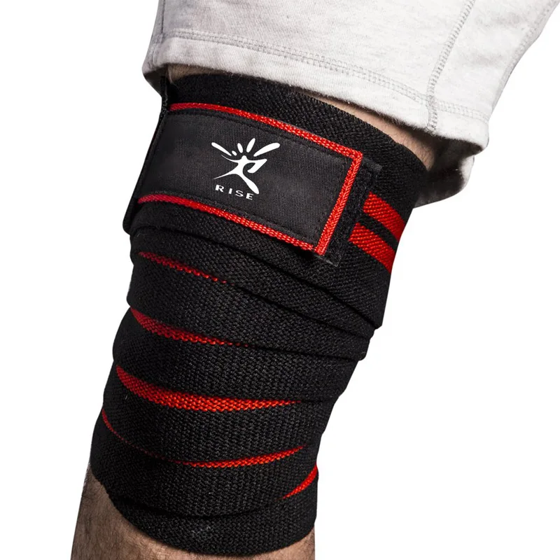 Knee Wraps (1 Pair)Knee Straps Elastic Knee and Elbow Support & Compression - for Weightlifting, Powerlifting, Fitness