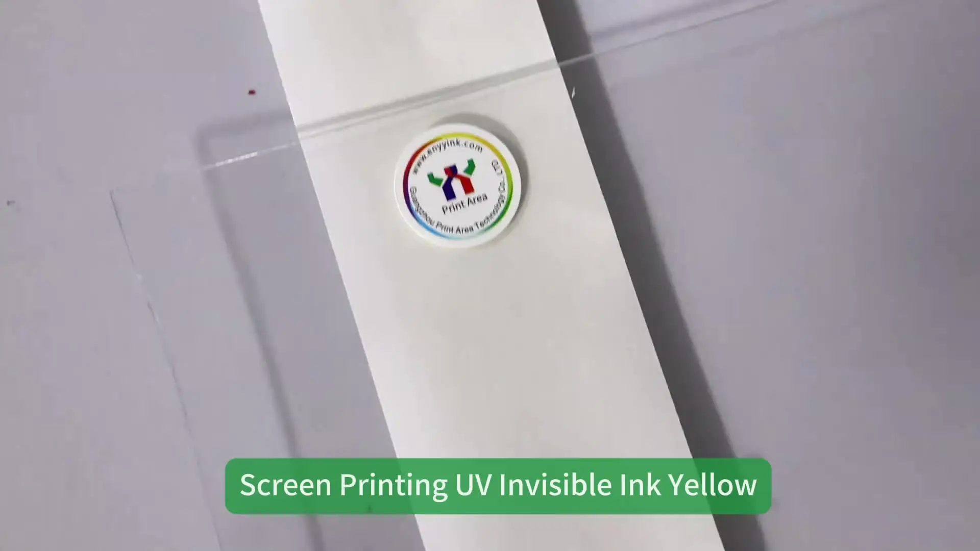 Ceres 265nm Shortwave UV Offset Security Ink, Colorless to Orange