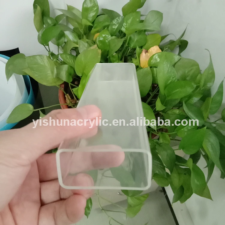 Perspex Rectangle Tube Custom Clear Rectangular Pmma Plastic Perspex Acrylic Square Tube /pipe ...