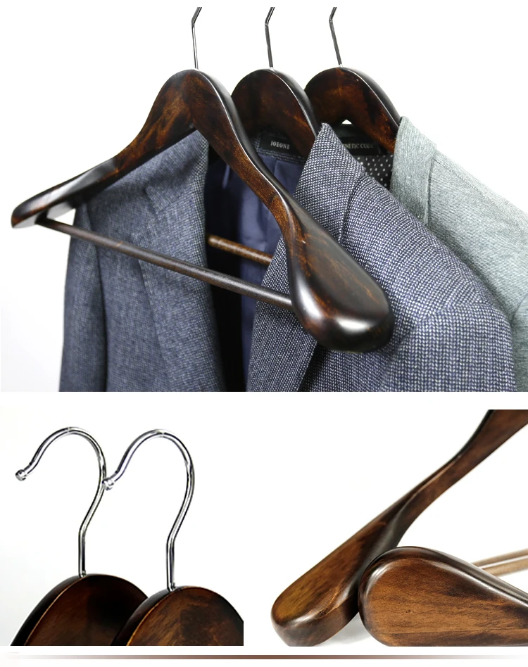 Manufacturer Luxury Coat Hangers Wooden Wholesale Custom Hangers With
