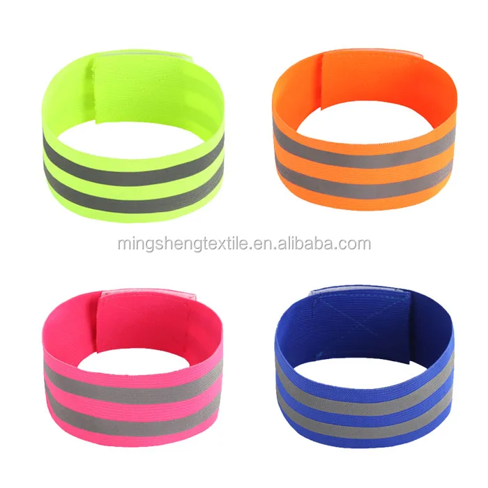2pcs Cycling Waist Belt High Visibility Reflective Armbands With Waist Belt Nigh