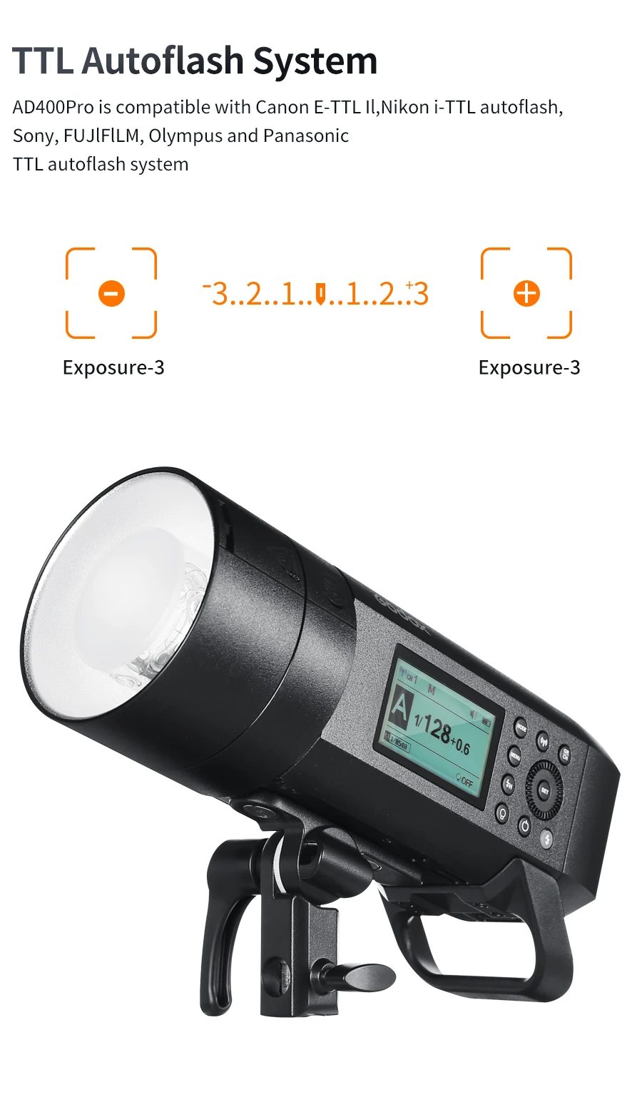 Godox Ad400 Pro Witstro All-in-one Outdoor Flash Ad400pro Li-on 
