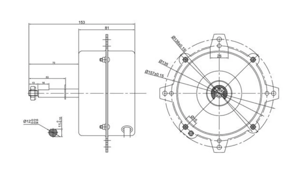 Ac 220v Pure Copper Wire Air Conditioner Motor Air Cooler Motor Fan
