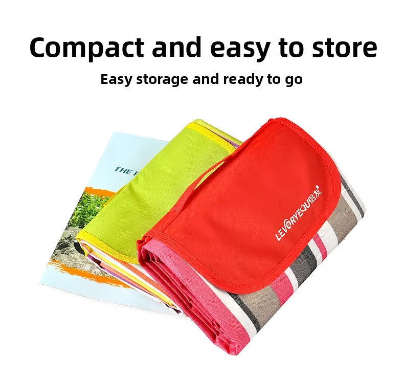 Waterproof Water-Proof PVC Outdoor Picnic Mat Thick Oxford Cloth for Parks and Lawns Widened Enlarged Portable Camping Mat
