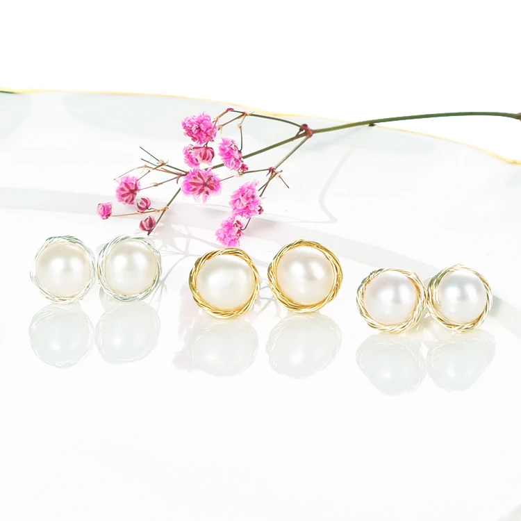 

Ear tud Pearl Earring,2 Pairs