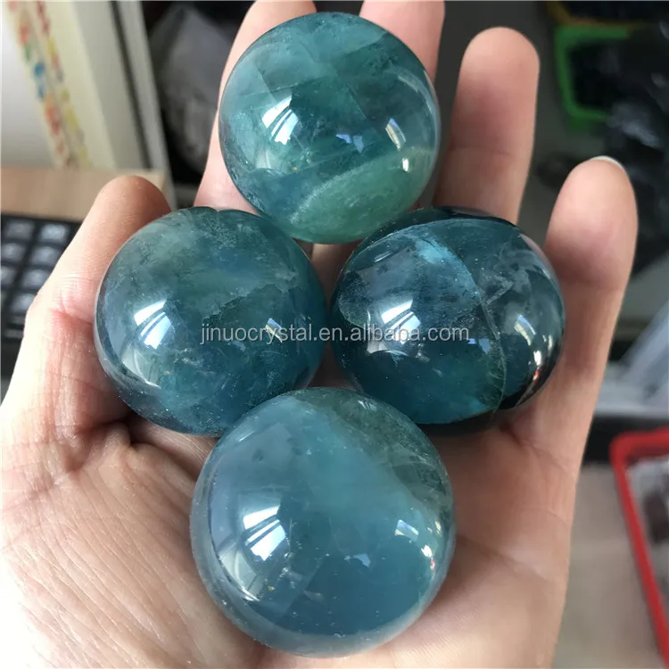 Natural Polished Blue Fluorite Quartz Ball Crystal Stone Spheres - Buy ...