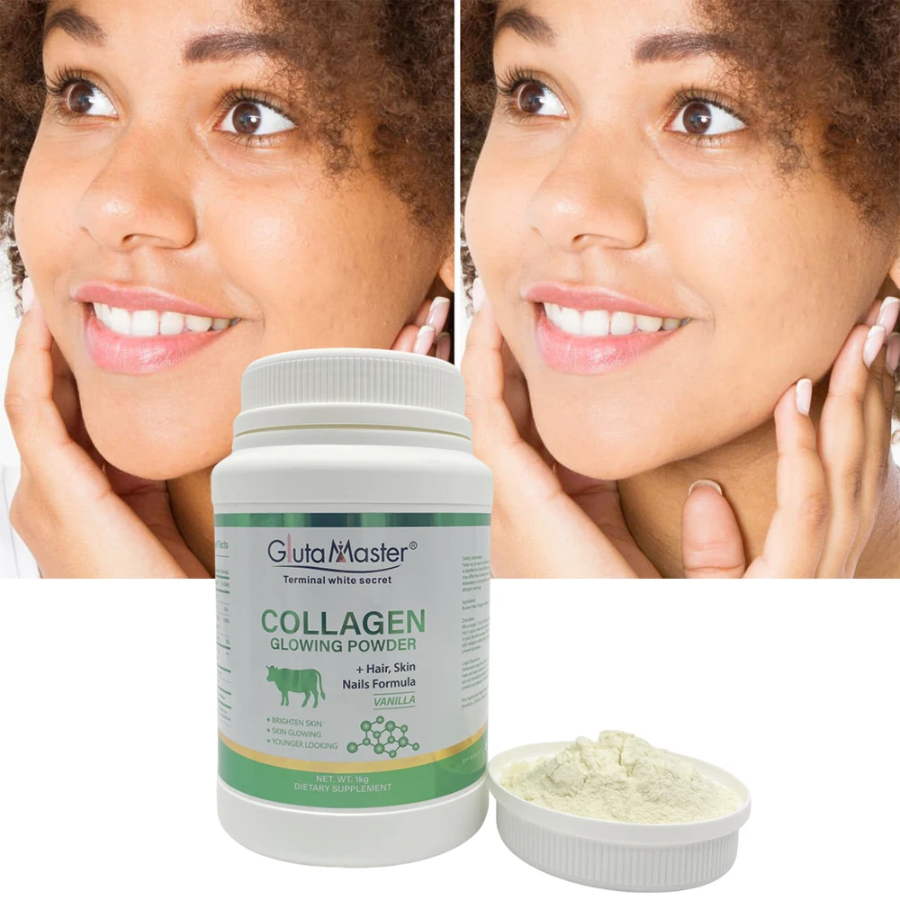 glutathione collagen glow powder Gluta Master 1KG Glowing vip10 Size:30 Count (pack of 3) GHK-Cu 50mg + 2