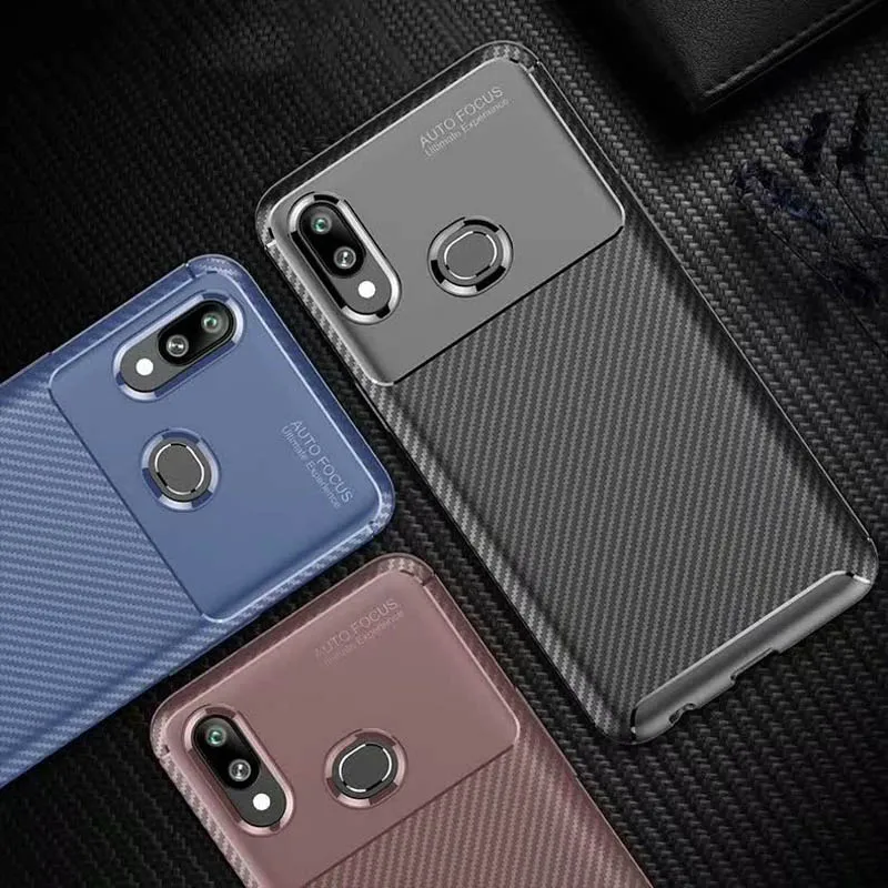 新的高级防震保护碳纤维皮肤 tpu 硅胶案例为三星 galaxy a10s