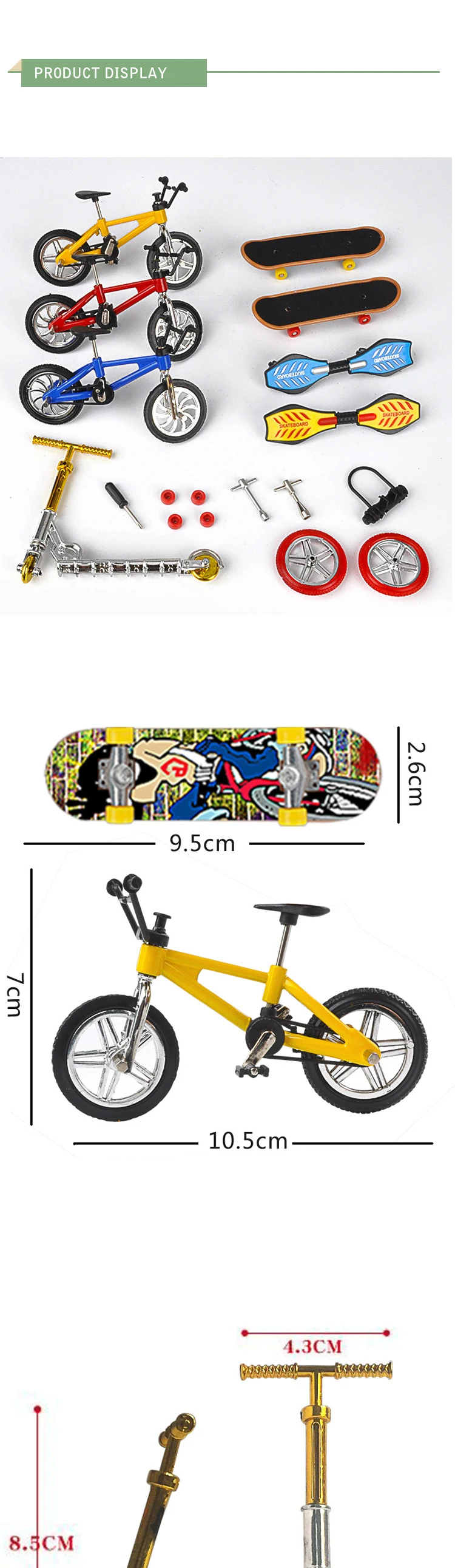Mini Scooter Child Educational Toy Finger Scooter Bike Fingerboard Skateboard BE 