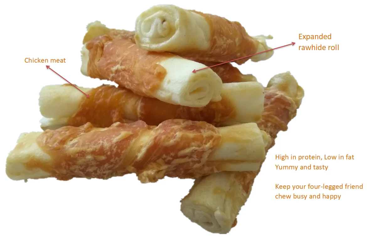 Natural Rawhide With Chicken Wraps Dog Chew Treats Buy Air Dry