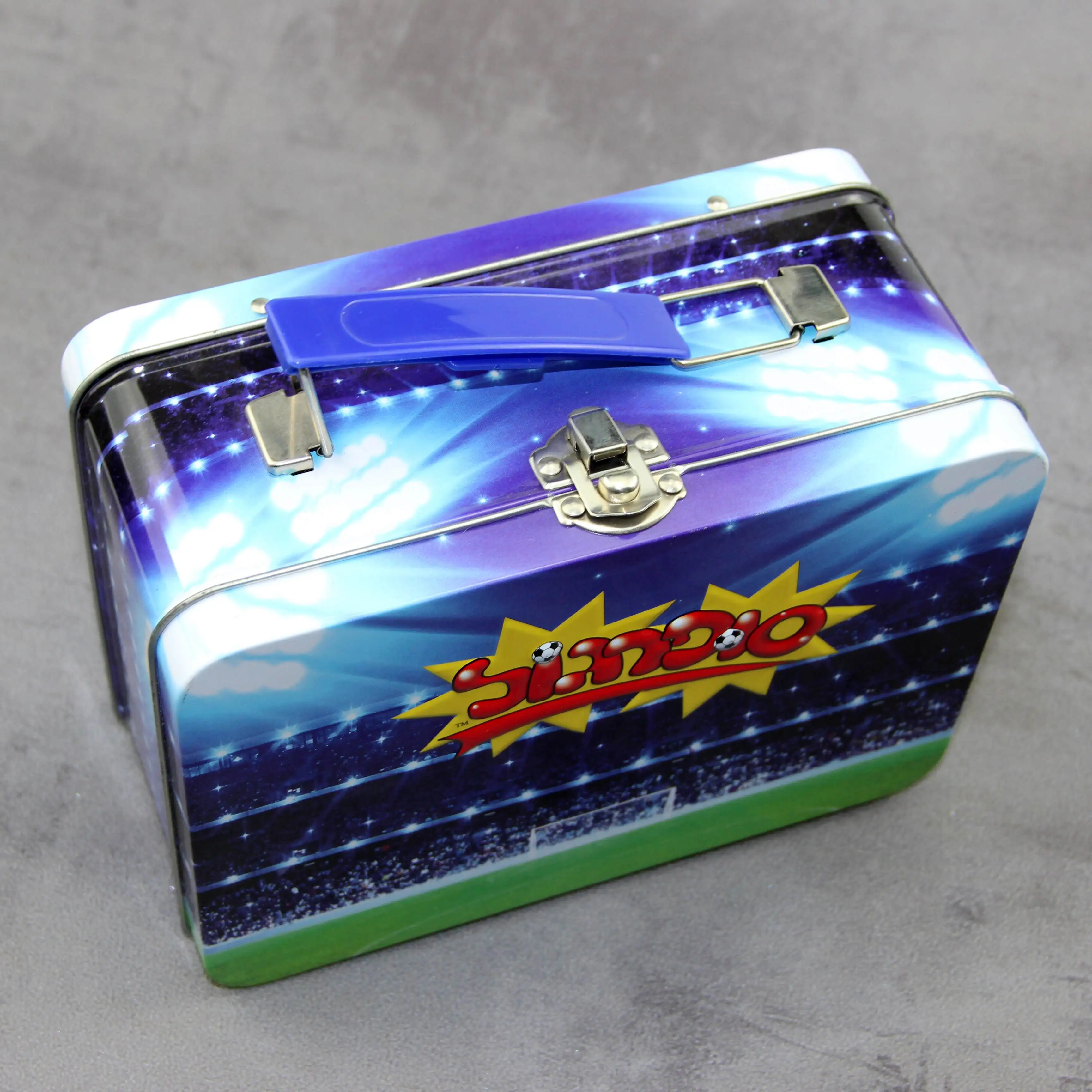 Box Wholesale Custom With Handle Can Metal Kids Lock And Key Lunch Tin