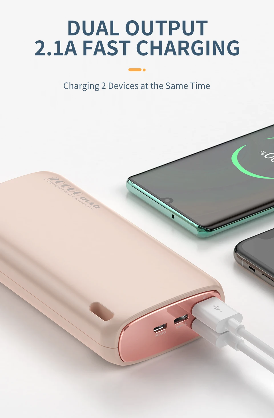 Kuulaa Best Powerbank 20000mah Mobile Charger Power Bank 20000 mah Fast Charging Power Banks 20000Mah - ANKUX.COM