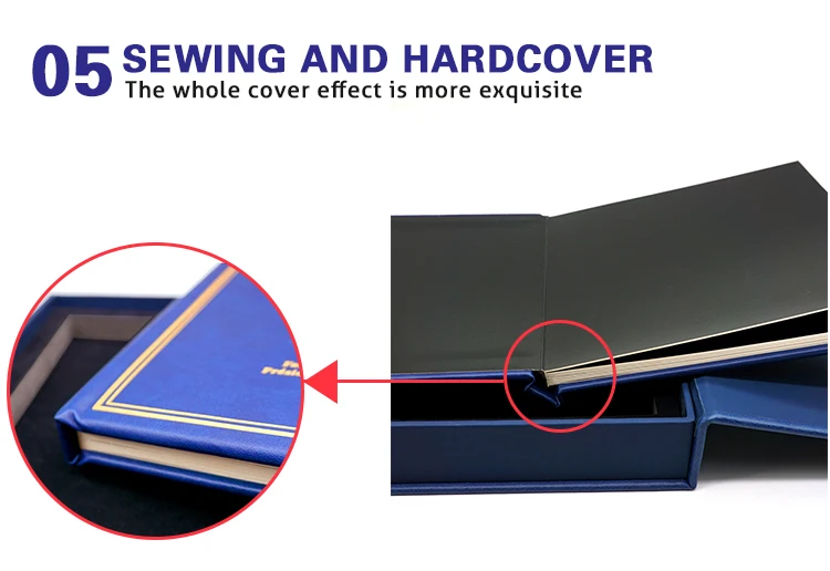 Business Company Stamp Collection Pu Leather Cover Post Stamp Collection Album Scrapbook with Cardboard details