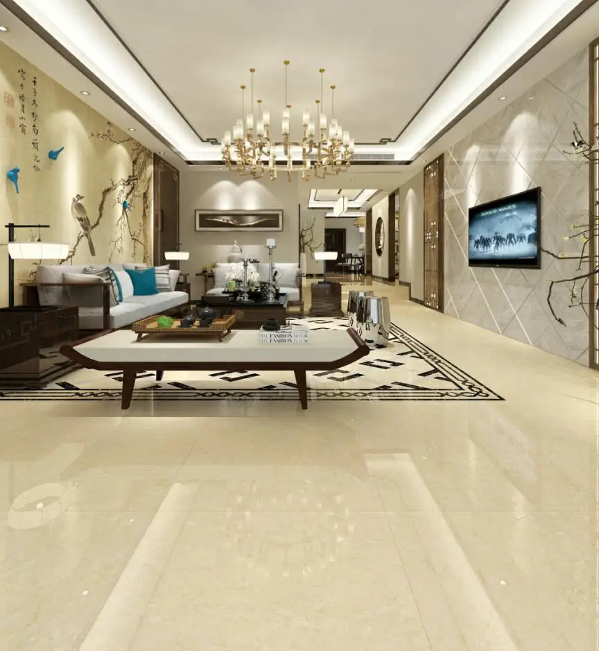 polished glazed tiles poluar size 60x120 for public place floor