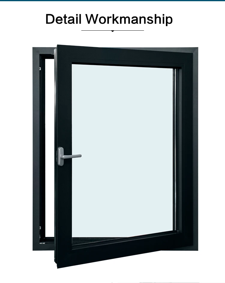 North American Canada New house Design high energy saving impact   Aluminum Tilt and Turn Triple glass Windows and doors