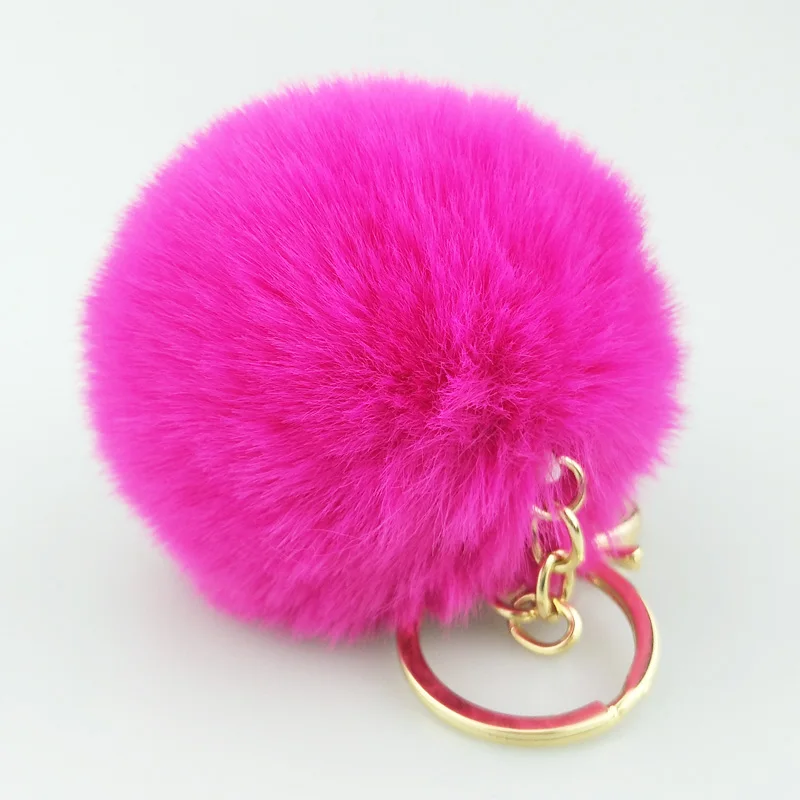 Puffball Keychain,4cm Pom Pom Keychain Faux Fur Buy Pom Pom Keychain
