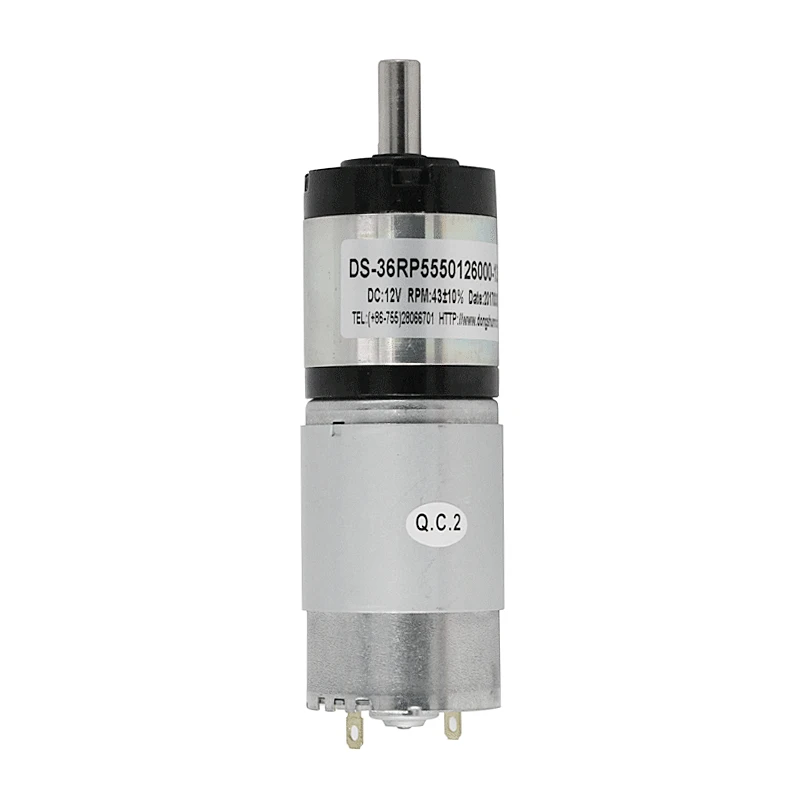 DSD 555 DC Motor 36mm 12V DC Motor Speed Controller 120rpm DC Planetary Gear Motor For Electronic Kids Car factory