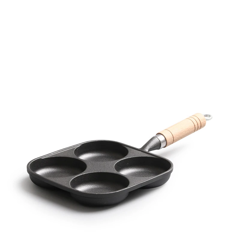 3 Cups 4 Cups Pre Seasoned Egg Cooker Pan Cast Iron Egg Frying Pan Buy Four Hole Egg Burger