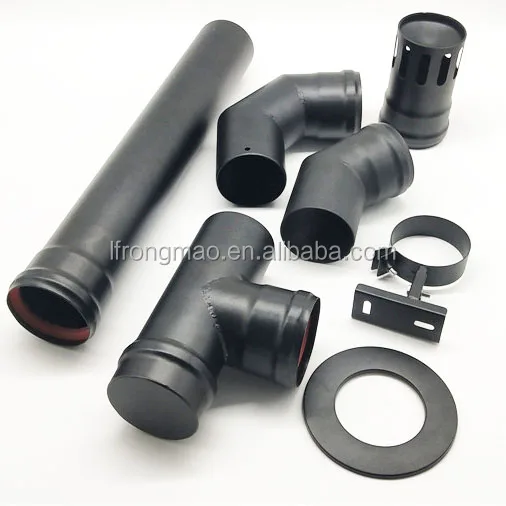 Pellet Stove Chimney Fittings Tee Piece Fireplace Accessories Exhaust Pipes 80mm Buy Stove