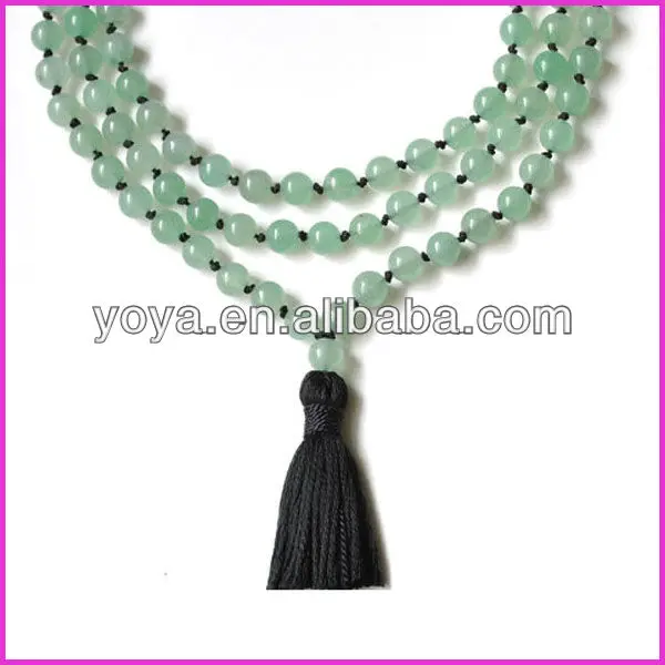 Hand Knotted Agate 108 Prayer Beads Buddhist Mala.jpg
