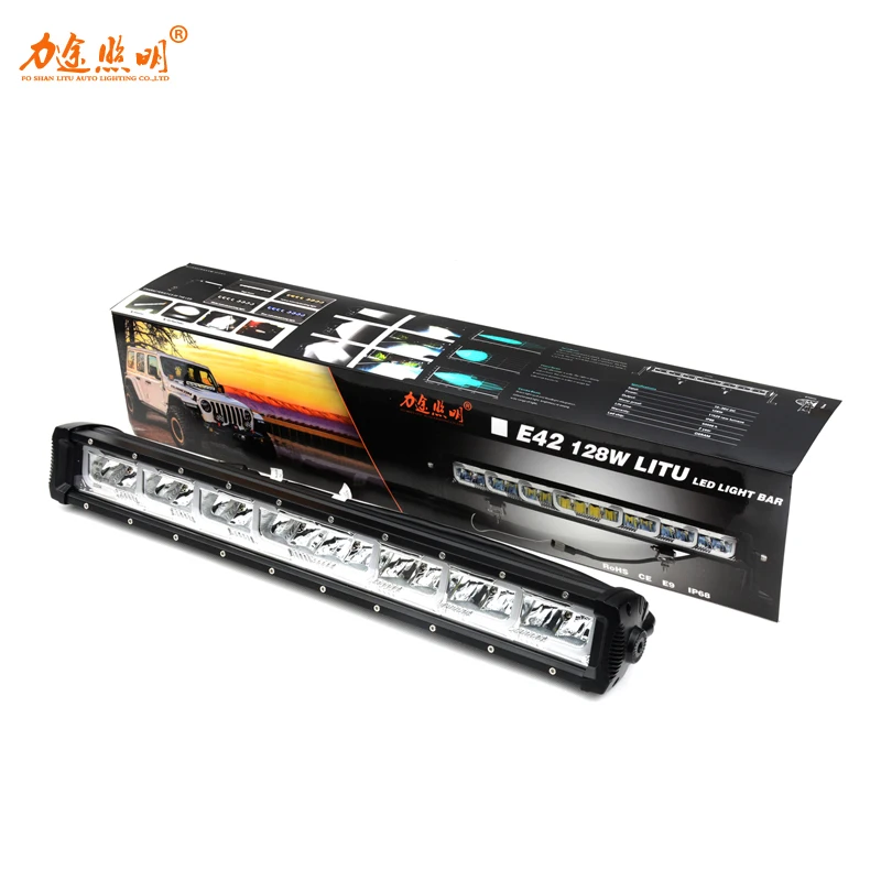 2020 LITU 128W LED Driving Lights High Power Turning Lights LED Work Lights Bar 22 inch LED Pods Light Bar for Offroad Truck