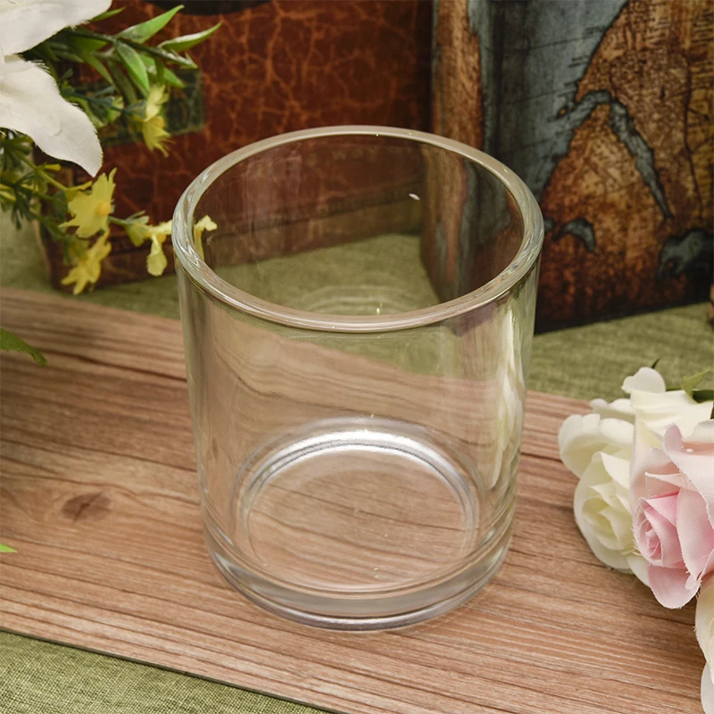 225ml Clear Glass Candle Holders Home Decor Pieces