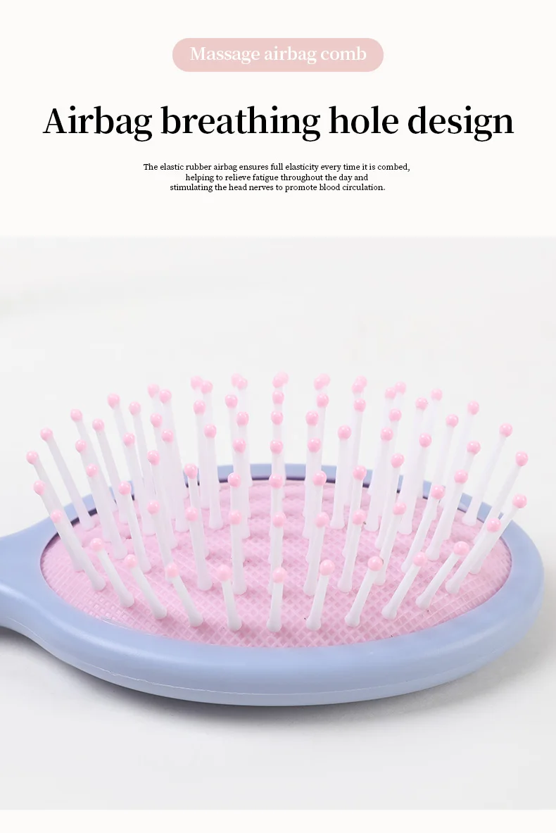 Soft Bristles Gentle Detangling Kids Air Cushion Scalp Massager for Hair Growth Hair Products Hairbrush factory