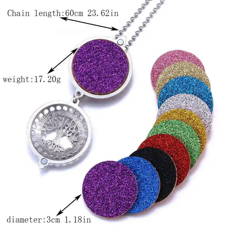 US Seller-30 pieces jewelry cheap necklaces aromatherapy essential oil perfum 