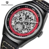 PAGANI PD 1630 2018 NEW Top Brand Pagani Automatic Mechanical Watch Leather Skeleton Dial Waterproof Sports Machinery Watch
