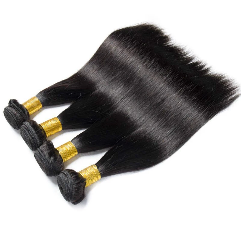 

Wholesale Cuticle Aligned Straight Virgin Hair Bundles Vendor Body Wave Human Hair Extension With Lace Frontal Closure